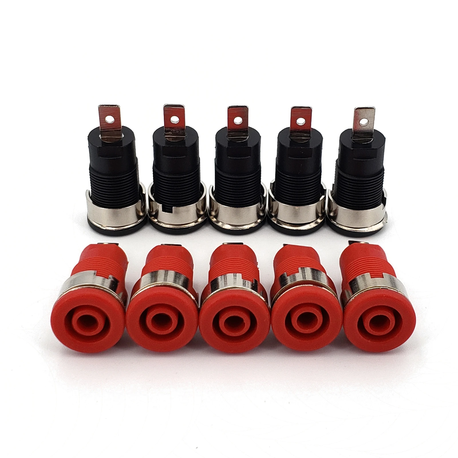 10 шт изолированный нейлон 4 мм Женский Банан Джек Панель Крепление безопасности