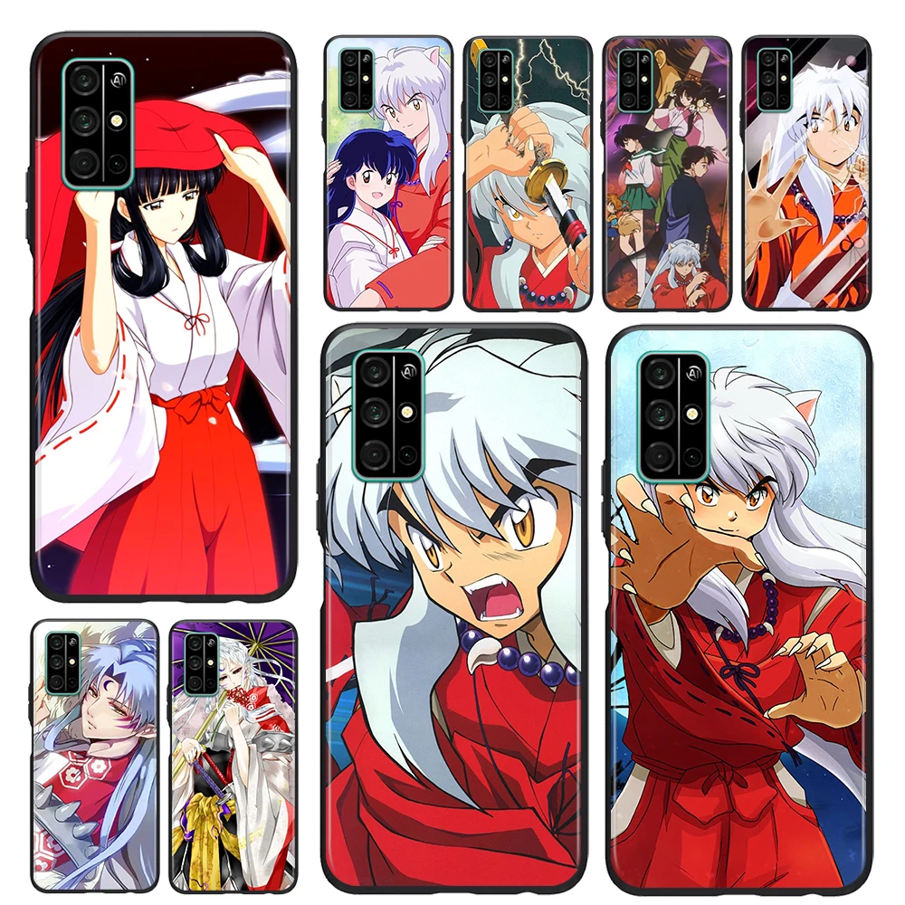 

Phone Case anime inuyasha For Honor View 20 10X 10i 10 X10 9N 9X 9C 9A 9S 9 V9 Lite Pro 5G Black Soft TPU Cover
