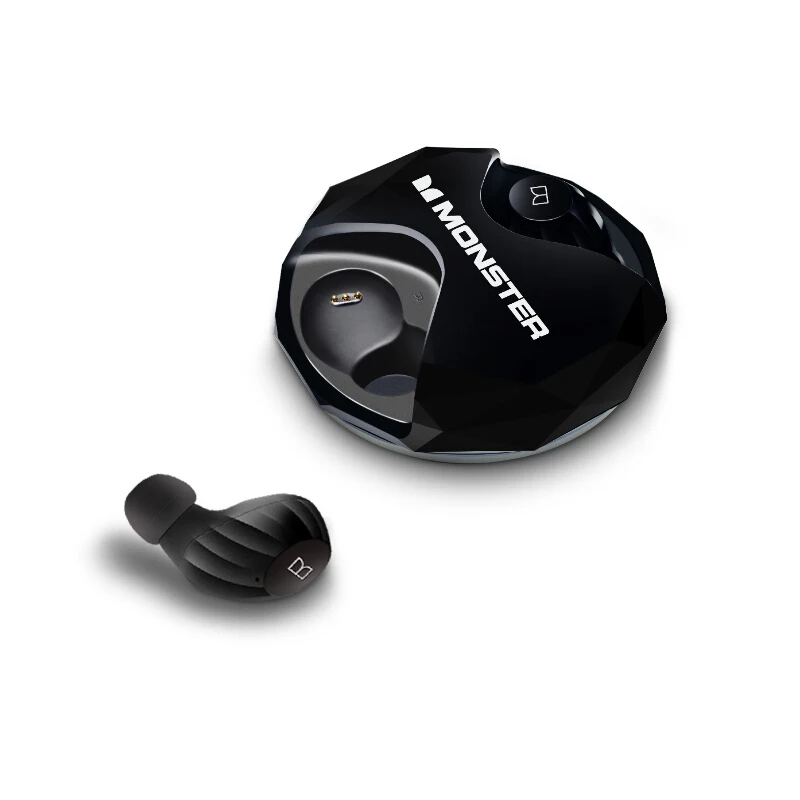Стерео 3D Беспроводные наушники MONSTER AirLinks 5 0 с Bluetooth и двойным микрофоном черного