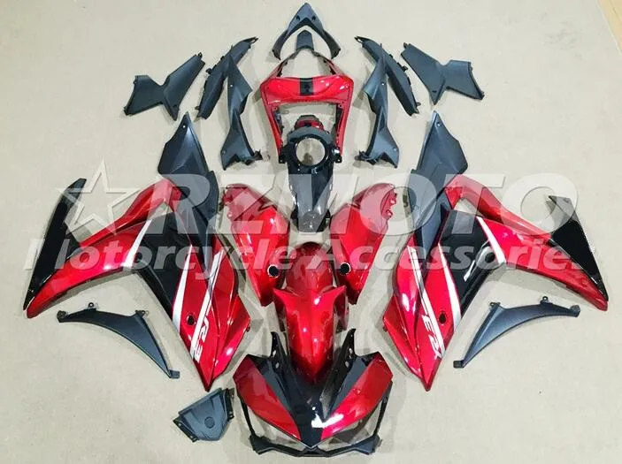 

New 2014 2015 2016 YZF R3 R25 ABS Injection Fairing Kit For Yamaha YZFR3 YZFR25 Complete Fairings Kits Cowling Red Black