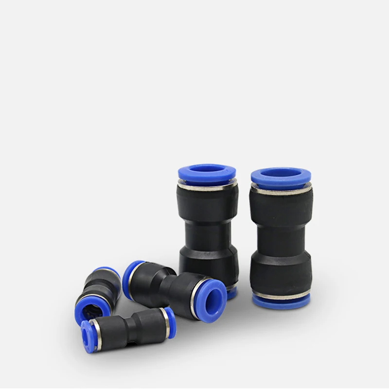 Pneumatic Fitting Tube Connector Fittings Air Quick Water Pipe Push In Hose Quick Couping 4mm 6mm 8mm 10mm 12mm PU PY PK