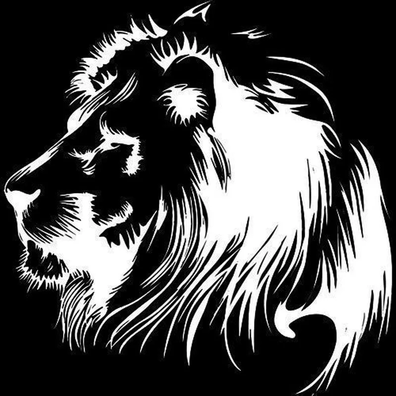 

Boutique Meditation Lion Vinyl Decals Car Sticker Motorcycle Individualization Car-styling KK20*20cm