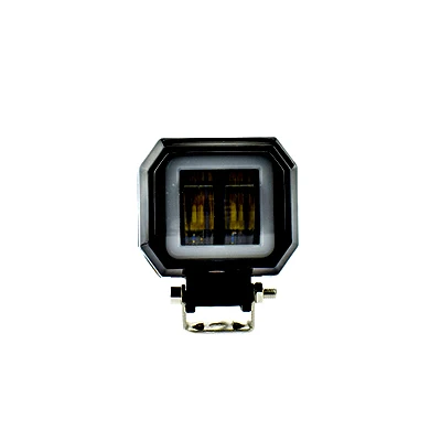 1pcs-square-lights Мотоциклетные фары светодиодный Moto 20 W противотуманная точечная лампа Головной фонарь повышенной яркости лампа "глаза ангела" рабочие огни водонепроницаемые автомобильные аксессуары - Цвет: 1pcs-square-lights