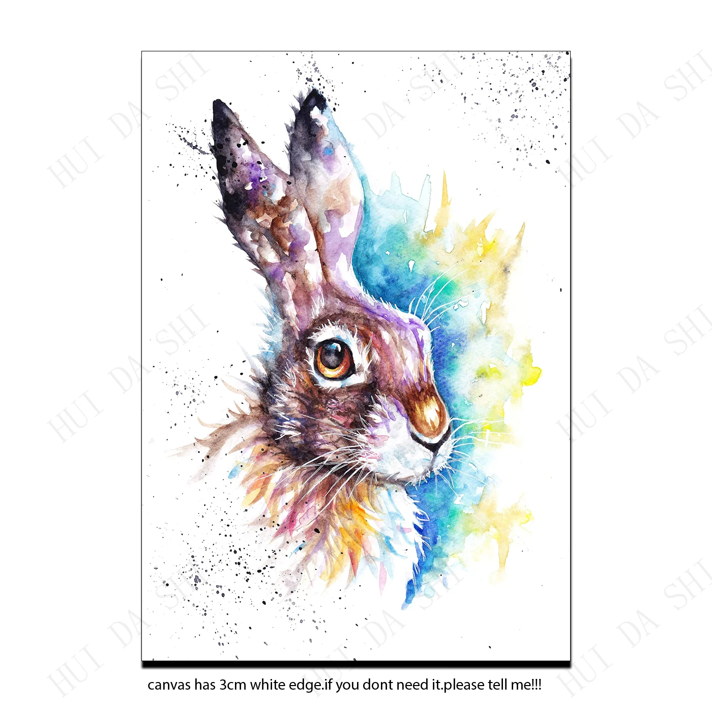 

Hare watercolor Print, Hare Wall Art, Hare Gifts, Hare artwork