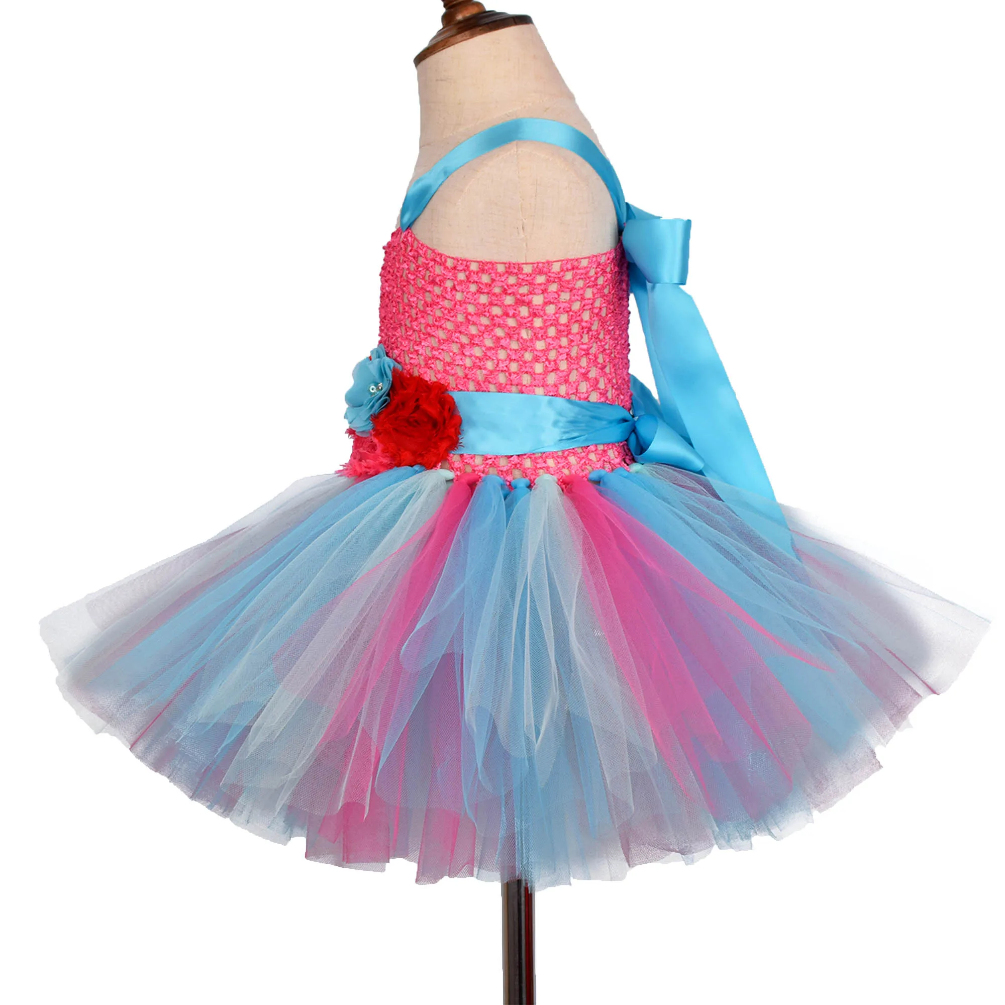 Flower Girl Dress Baby Girls Birthday Party Tutu Costume Kids Fancy Fluffy Halloween Gift Photo Prop | Детская одежда и обувь