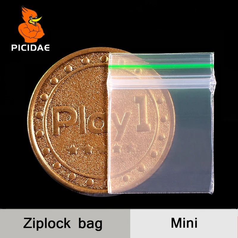Зеленый красный синий линия Мини Миниатюрный Zip Lock Ручка Пластиковая Упаковка