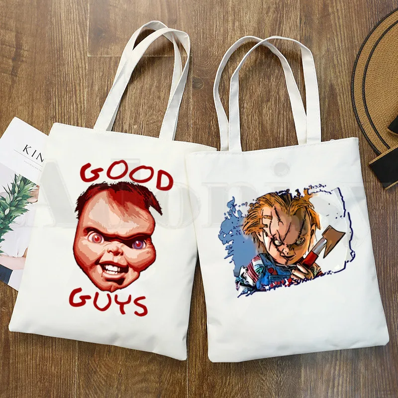 Сумка для покупок с рисунком из фильма ужасов Чаки демона смерти