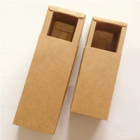 24pcslot simple style brown kraft paper diy drawer boxes gifts container storage eco friendly drawer boxes for candle supplies