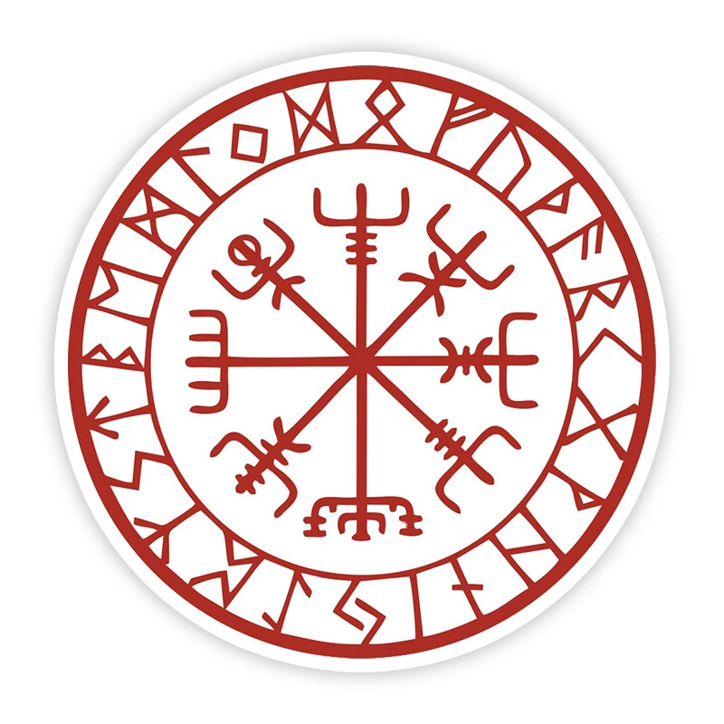 

11371# Various Sizes Removable Decal Norse Protection Rune Car Sticker Waterproof on Bumper Rear Window Laptop