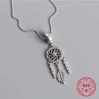 factory price 100 925 sterling silver necklace retro ethnic style sun petal shaped pendant delicate and charming accessories