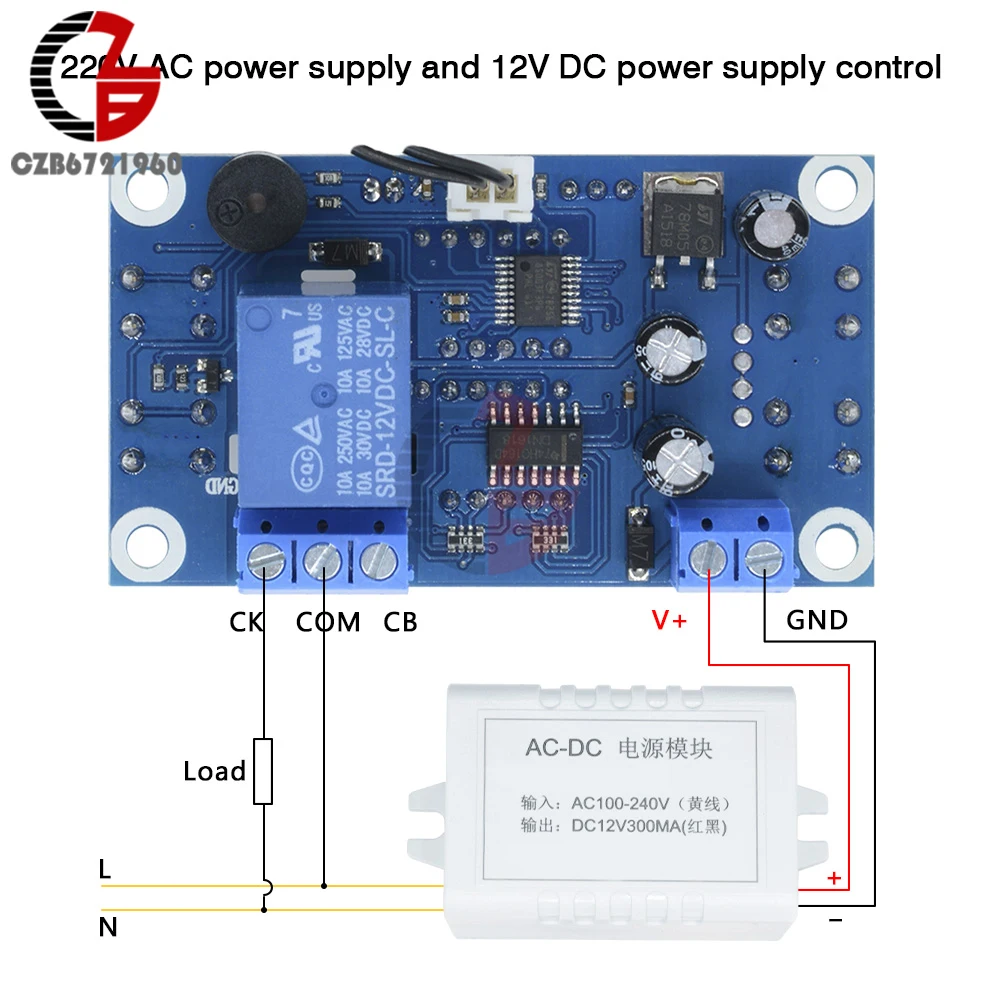 W1308 AC 100 240V 10A цифровой регулятор температуры термостат комнатный холодильник