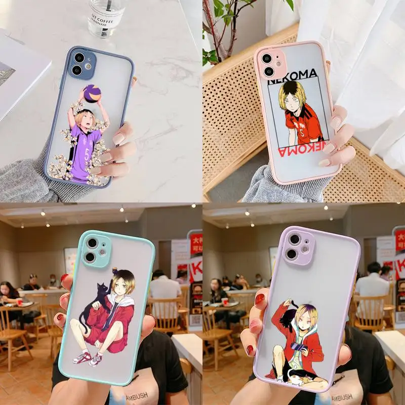 

Oya Kenma Kozume of Haikyuu Phone Case Matte Bumper For iphone 12 mini 11 Pro Max X XS Max XR 7 8 Plus Cover