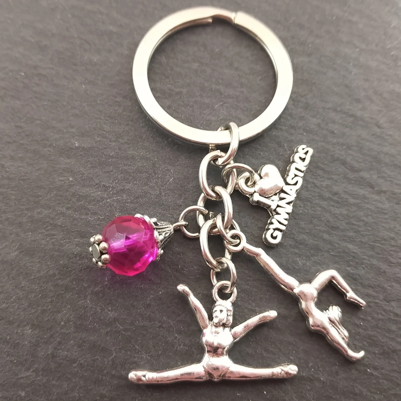 1 шт. Женский гимнастический брелок с кулоном в виде сердца | Украшения и