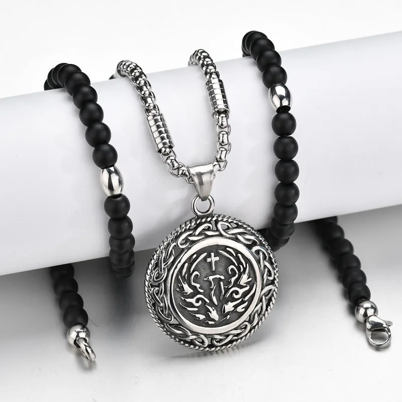 Цепочка с подвеской-крестом из нержавеющей стали 316L | Украшения и аксессуары