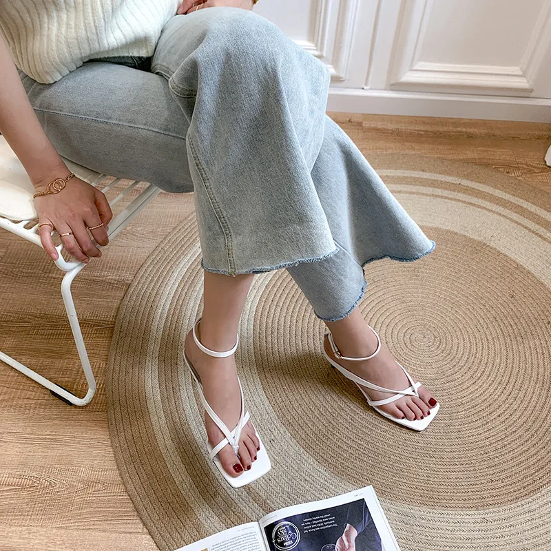 

COVIBESCO Lace Up Fashion Buttoned Sandals Women Top Summer Female 2020 New High Heels Women's Shoes Party Wedding Shoes Woman