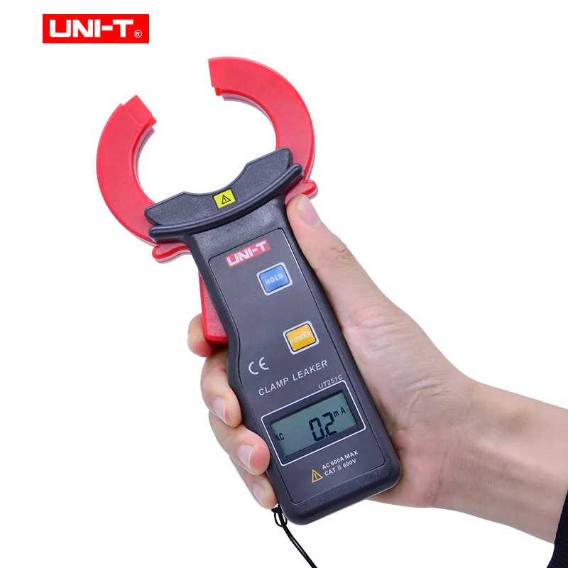 UNI T UT251A UT251C Высокая чувствительность ток утечки клещи Авто Диапазон AC DC