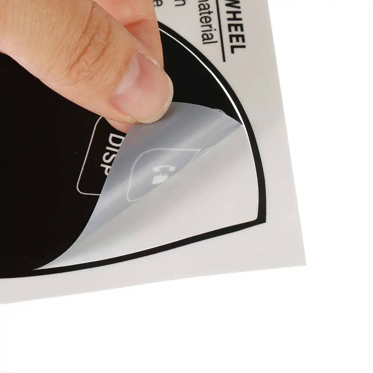 Новая матовая черная кнопка рулевого колеса автомобиля наклейки для ремонта