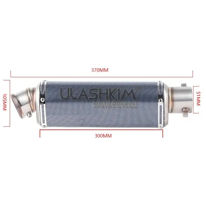 

Motorcycle Exhaust Muffler Full System middle pipe Slip On For Kawasaki Z250 2008-2015 Ninja 300 2013-2016 Ninja 250R 2008-2016