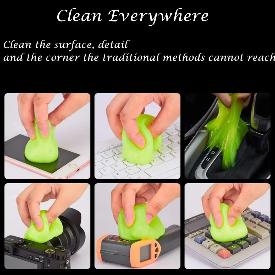 Soft Cleaning Gel Car Air Vent Gap Dashboard Laptop Keyboard Gap Detail Dust Dirt Removal Cleaner Glue Slime images - 6