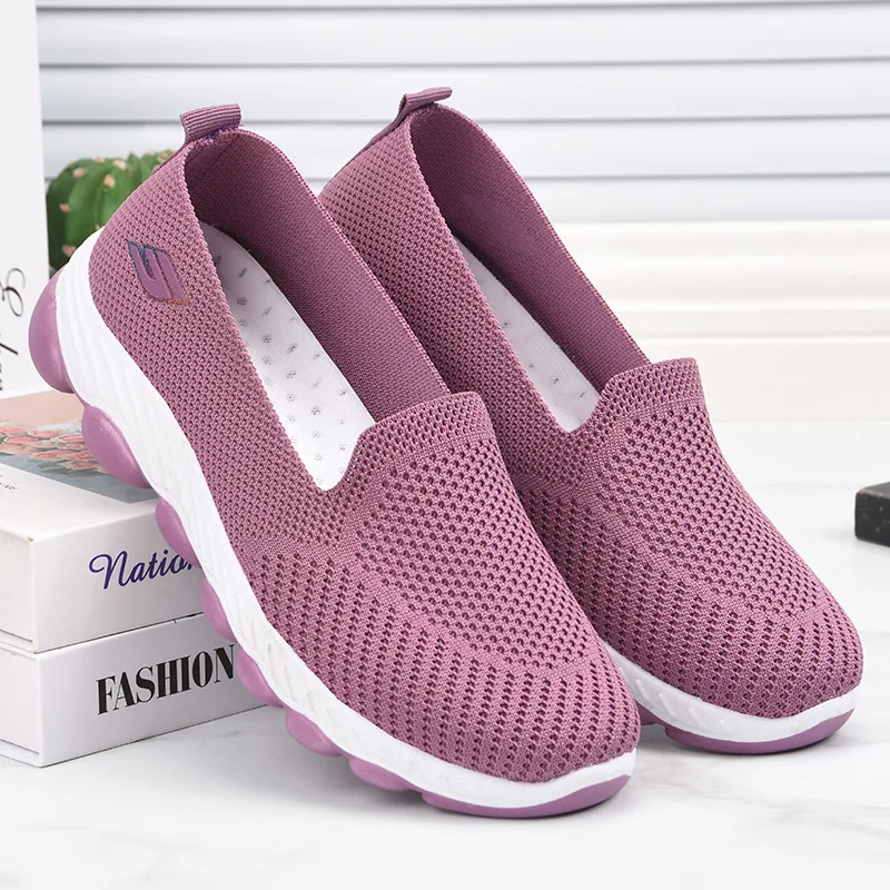 

New 2021 Women Casual Shoes Fashion Sneakers Breathable Mesh Walking Shoes Spring Summer Tenis Feminino Soft Flat Shoes