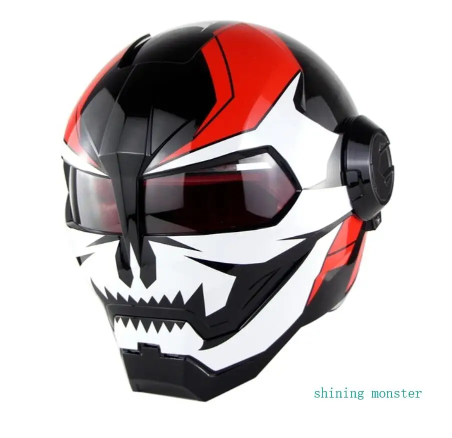 Мотоцикл Ironman робот стиль безопасности мотоцикла Casco мотокросса Capacete Monster Casque DOT