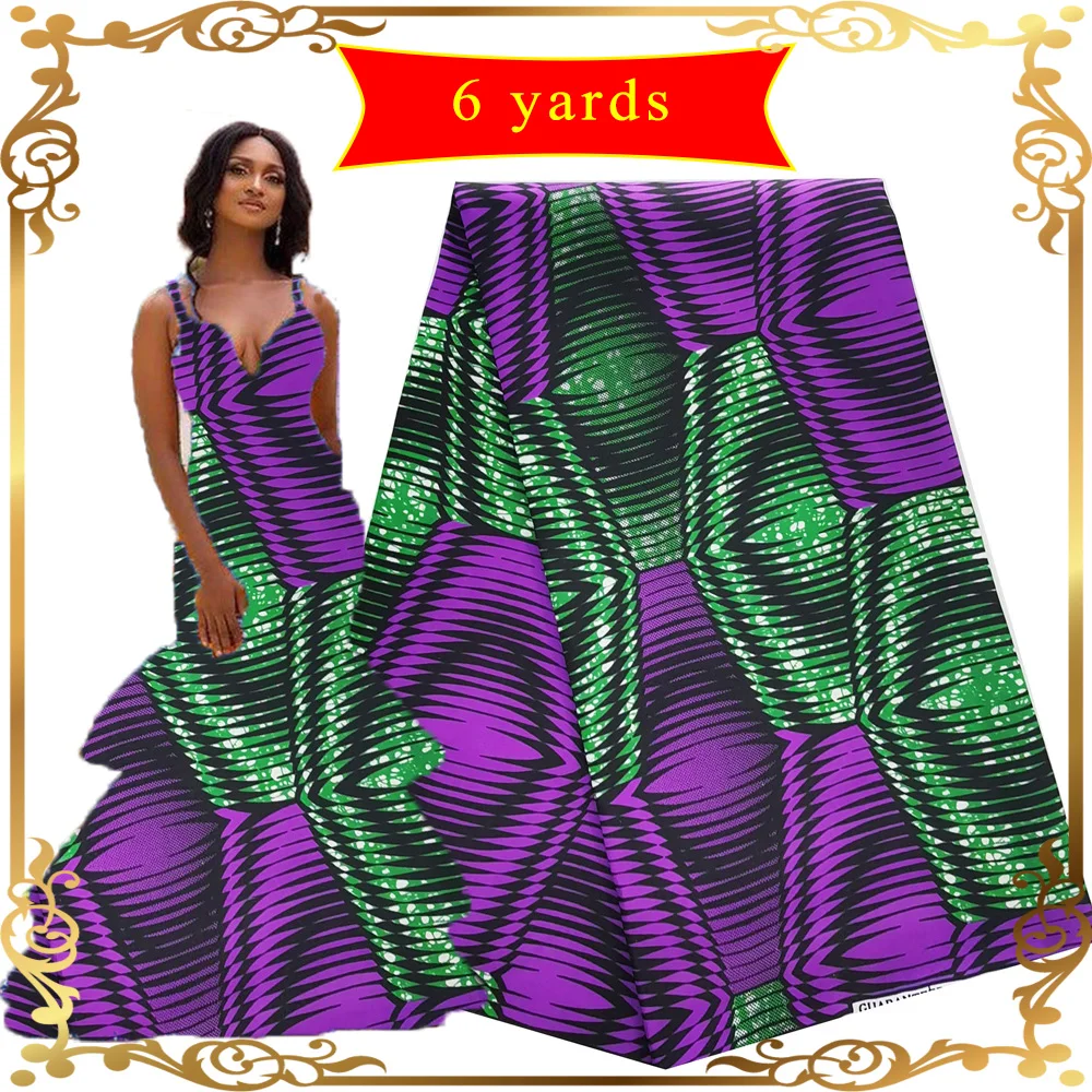 Африканские восковые ткани 6 ярдов нигерийская анкарская ткань французская роза