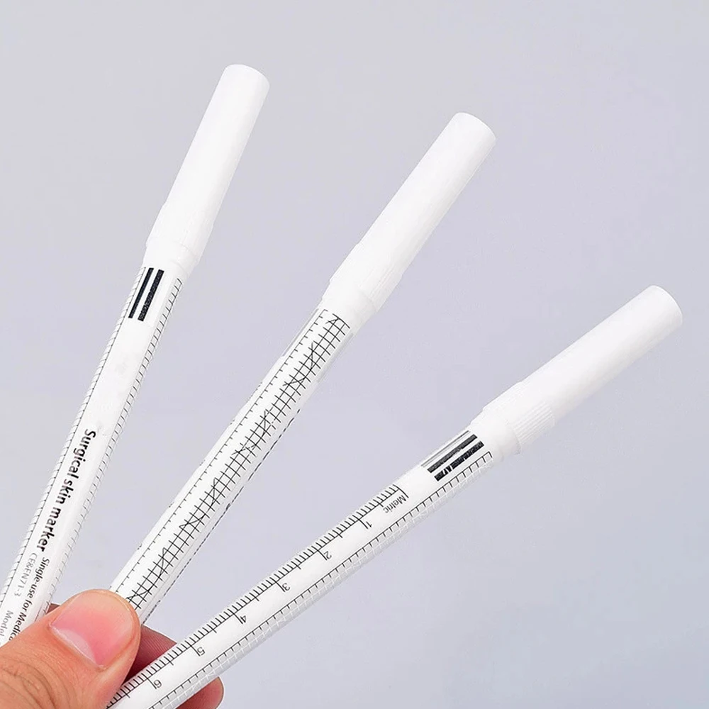 

1pcs White Surgical Eyebrow Tattoo Skin Marker Pen Tools Microblading Accessories Tattoo Marker Pen Permanent Makeup