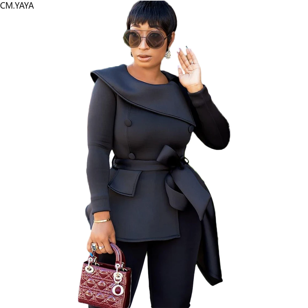 Осенне-зимняя черная Асимметричная футболка Vestidos с круглым вырезом длинным