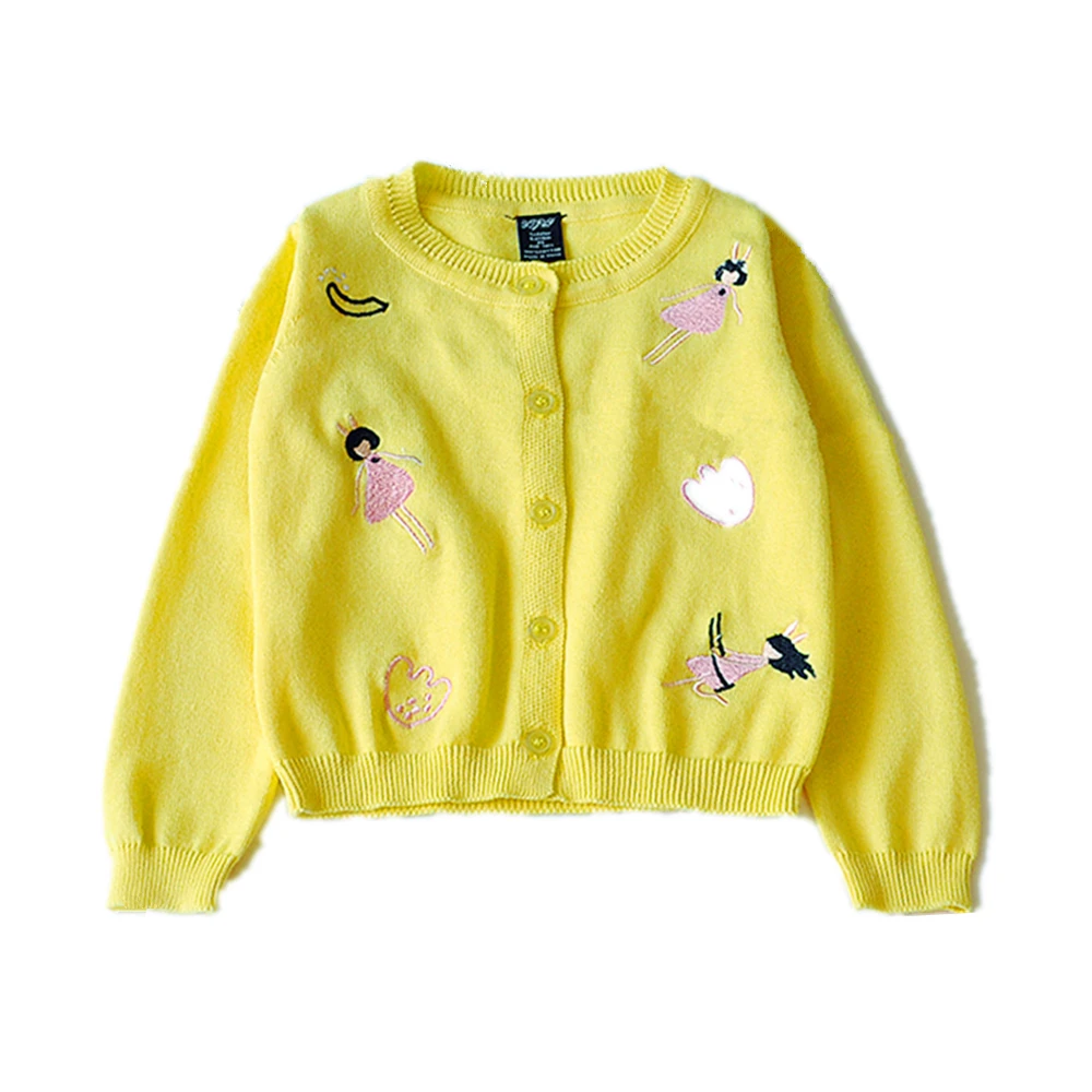 Весенняя желтая куртка для маленьких девочек 0 36 месяцев хлопковый кардиган