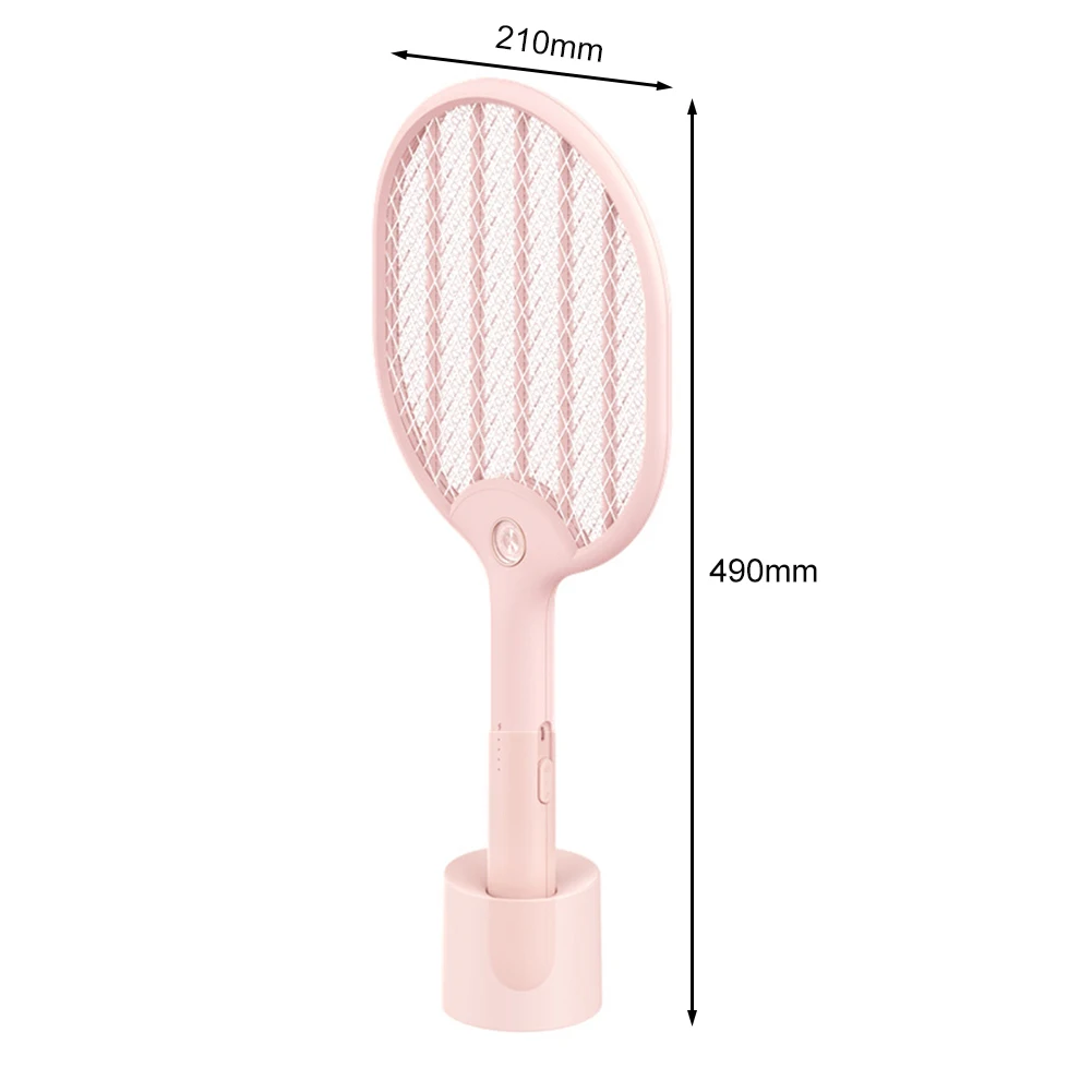 

Insect Racket Swatter 3000V Electric USB Rechargeable Mosquito Fly Killer LED Light Home Bug Zapper Trap for Household Room