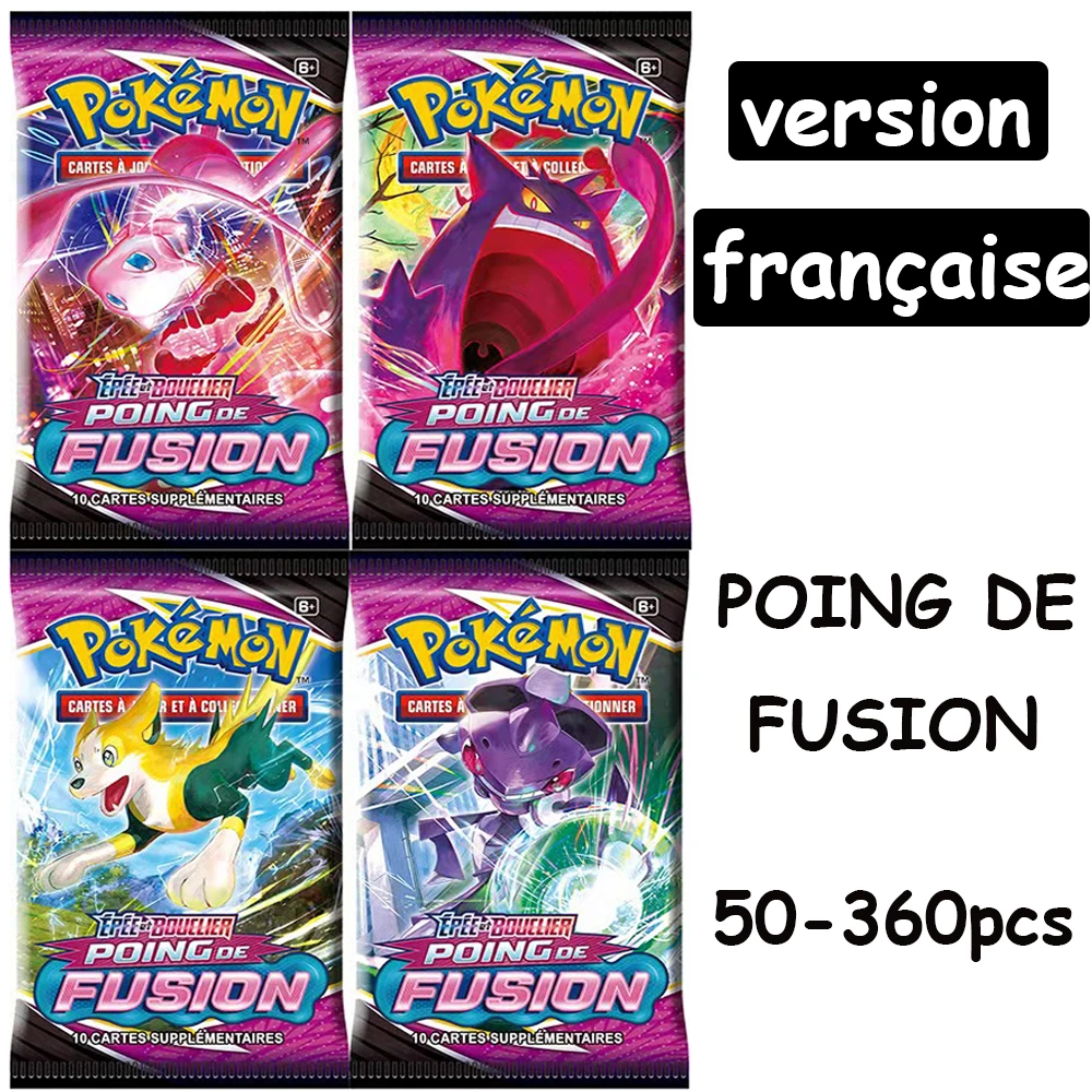 

2022 Latest French Version Of Pokemon Fusion Strike Booster 50-360pcs Cards Retail For Children Gift