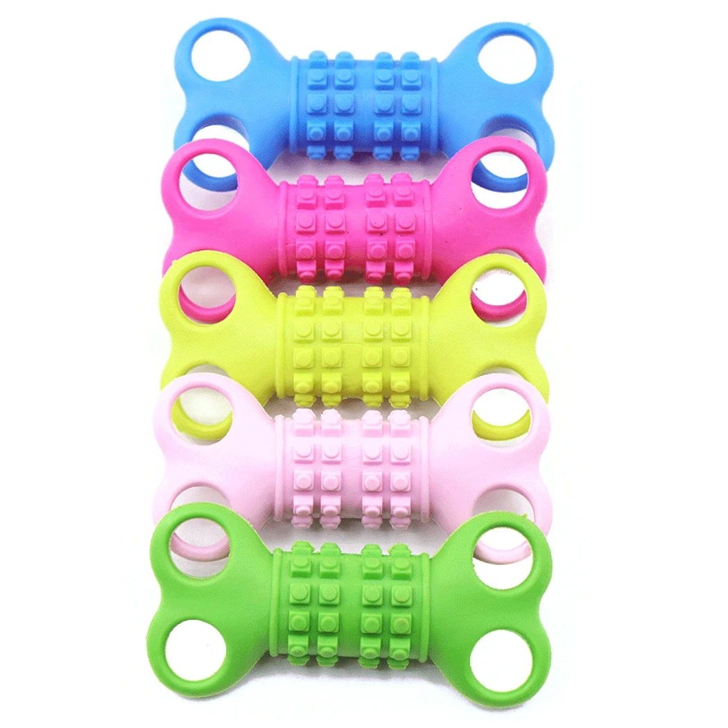 

1pc New Product Pet Dog Rubber Bite Chew Toy Creative Funny Dog Chewing Toy Puppy Teething Toy Dog Supplies Random Color