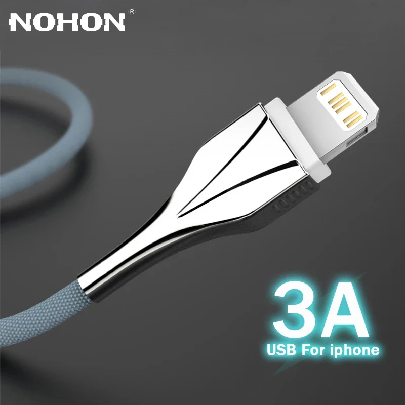 USB-кабель 3A для быстрой зарядки Apple iPhone 13 12 11 XS Max XR X 8 7 6 S Plus 5 SE 2 iPad Mini зарядное