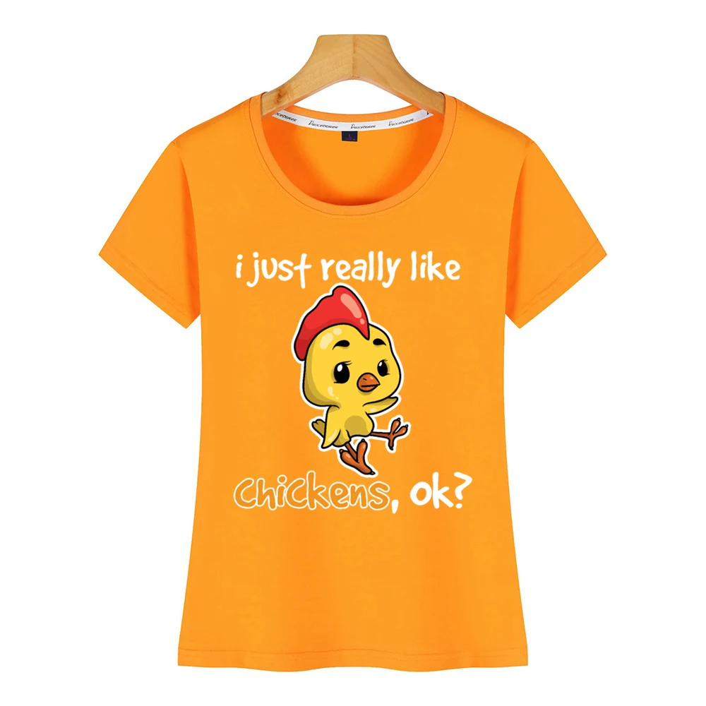 Топы футболки для женщин курица милая ферма петух домашнее животное Сова каваи