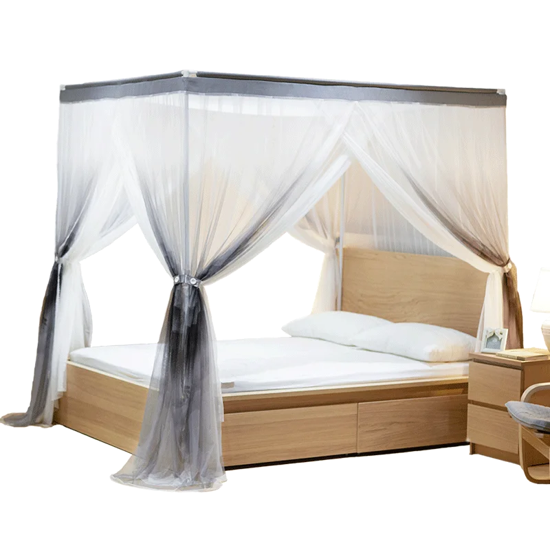 

Summer 2021 New Three Door Mosquito Net Household Princess Wind 1.5 M Bed Thickened Curtains Mosquito Repellent Tent