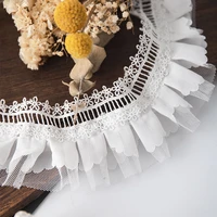 lace ribbon trim for dress wedding supplies 8cm wide handicraft curtains sewing accessories home deocr pleated clothing fabric