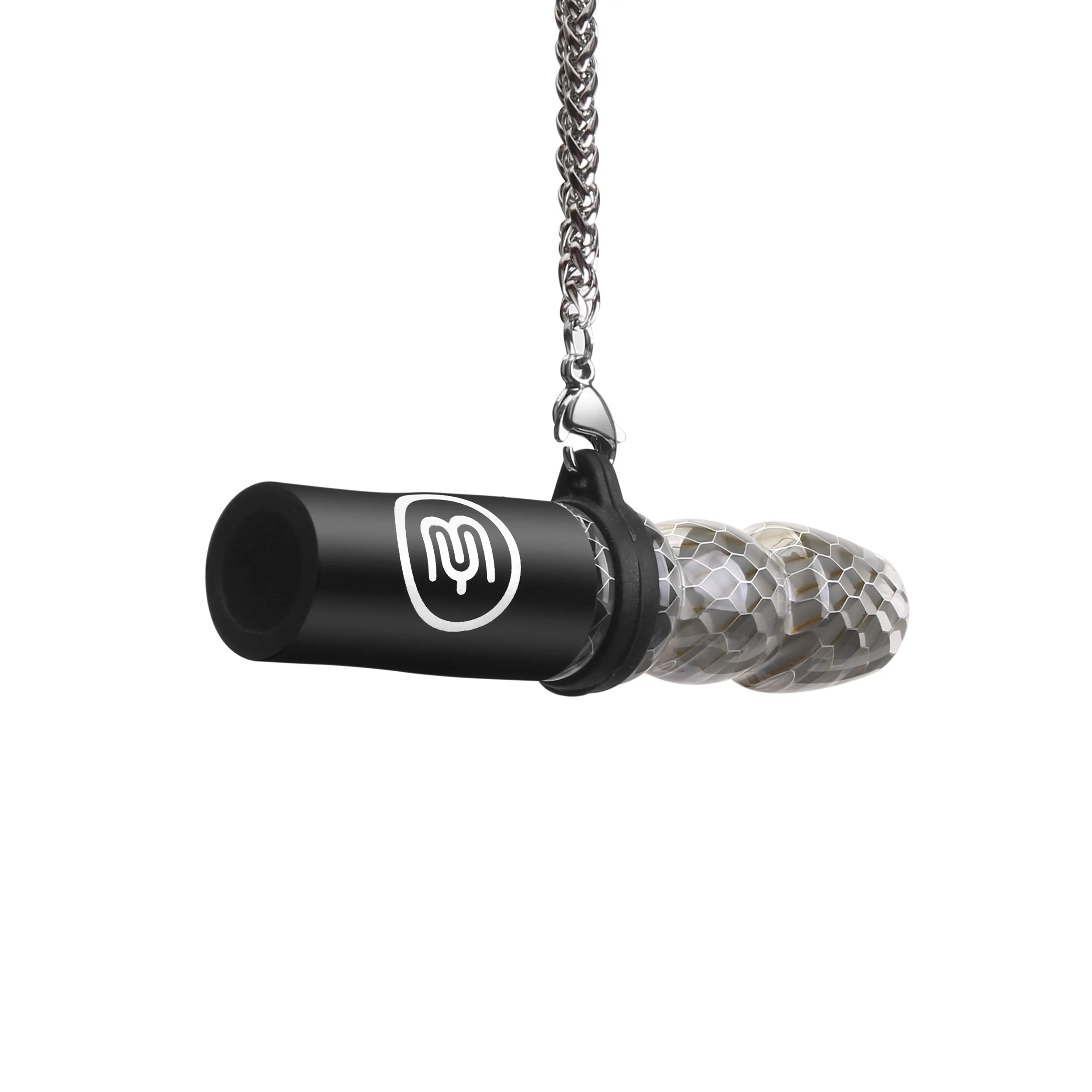 Искусственный полимерный кальян персональный санитарный мундштук с цепочкой из