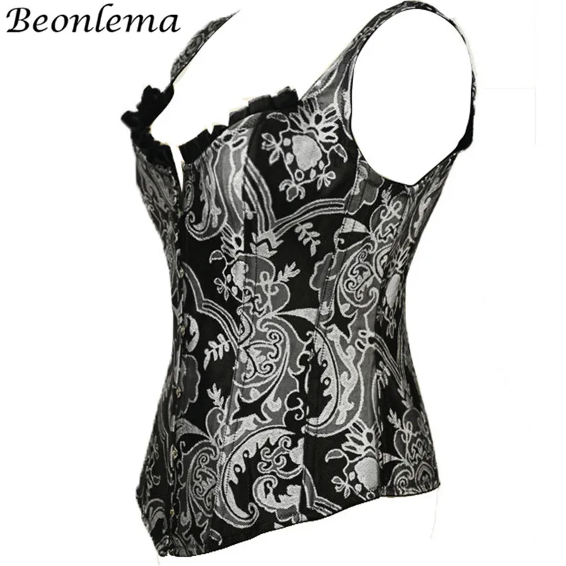 Beonlema, синий, черный, стимпанк, корсет, топ, для женщин, овербюст, бюстье, готическая одежда, стальная кость, винтажные корсеты, сексуальная готическая одежда