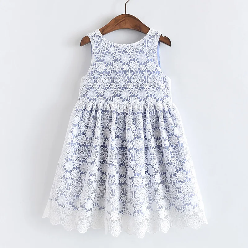 Платья для девочек LOVE DD & MM Детская Одежда модное милое ажурное кружевное