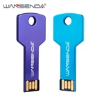 USB-флеш-накопитель WANSENDA в форме ключа, 128 ГБ, 64 ГБ, 32 ГБ, 16 ГБ, 8 ГБ, USB 2,0, водонепроницаемый