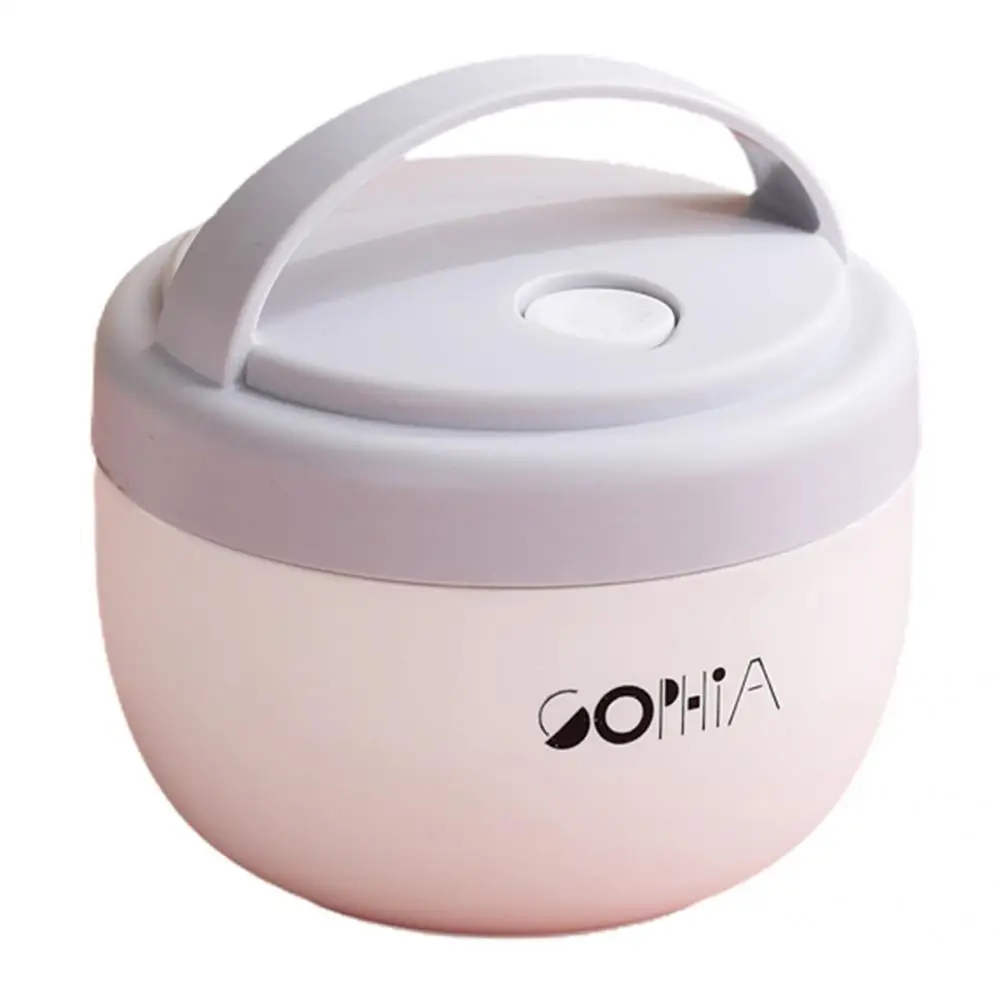 

Plastic Useful Lidded Non-stick Soup Bowl Anti-slip Handle Food Container Wear-resistant Kitchen Tools