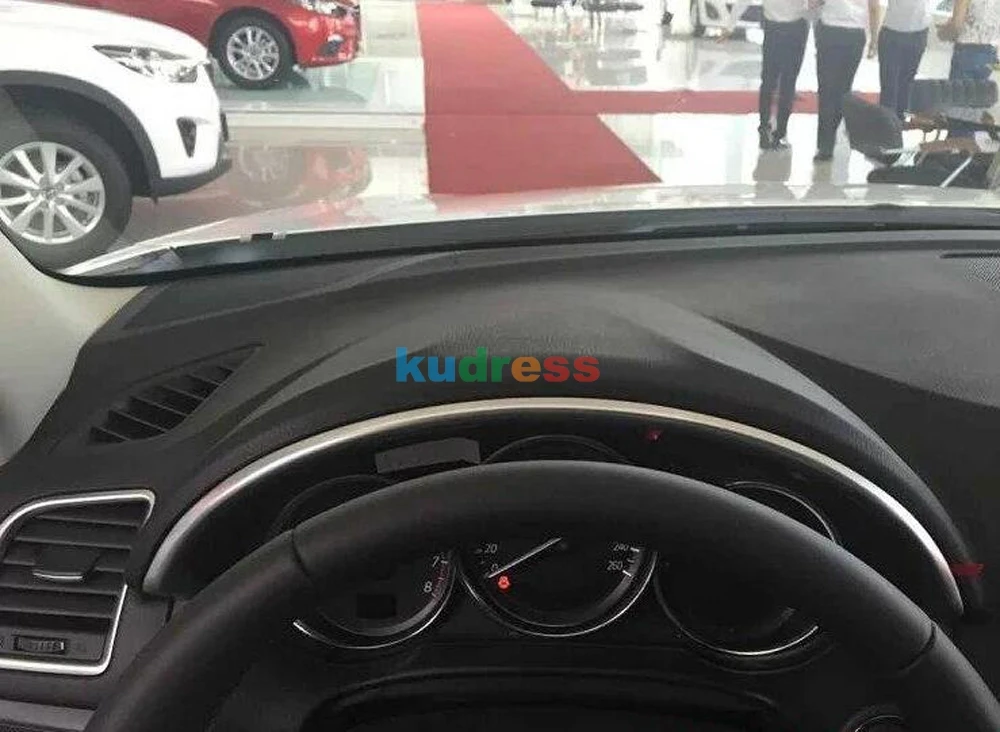 Для Mazda CX5 CX-5 2012 2013 ABS Матовый Интерьер автомобиля передний центр управления приборной панели полоса крышка отделка Аксессуары