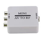 Мини HD видео конвертер RCA AV CVSB в RF видео адаптер конвертер Поддержка RF 67,25 МГц 61,25 МГц для ТВ VHS VCR, DVD рекордеры