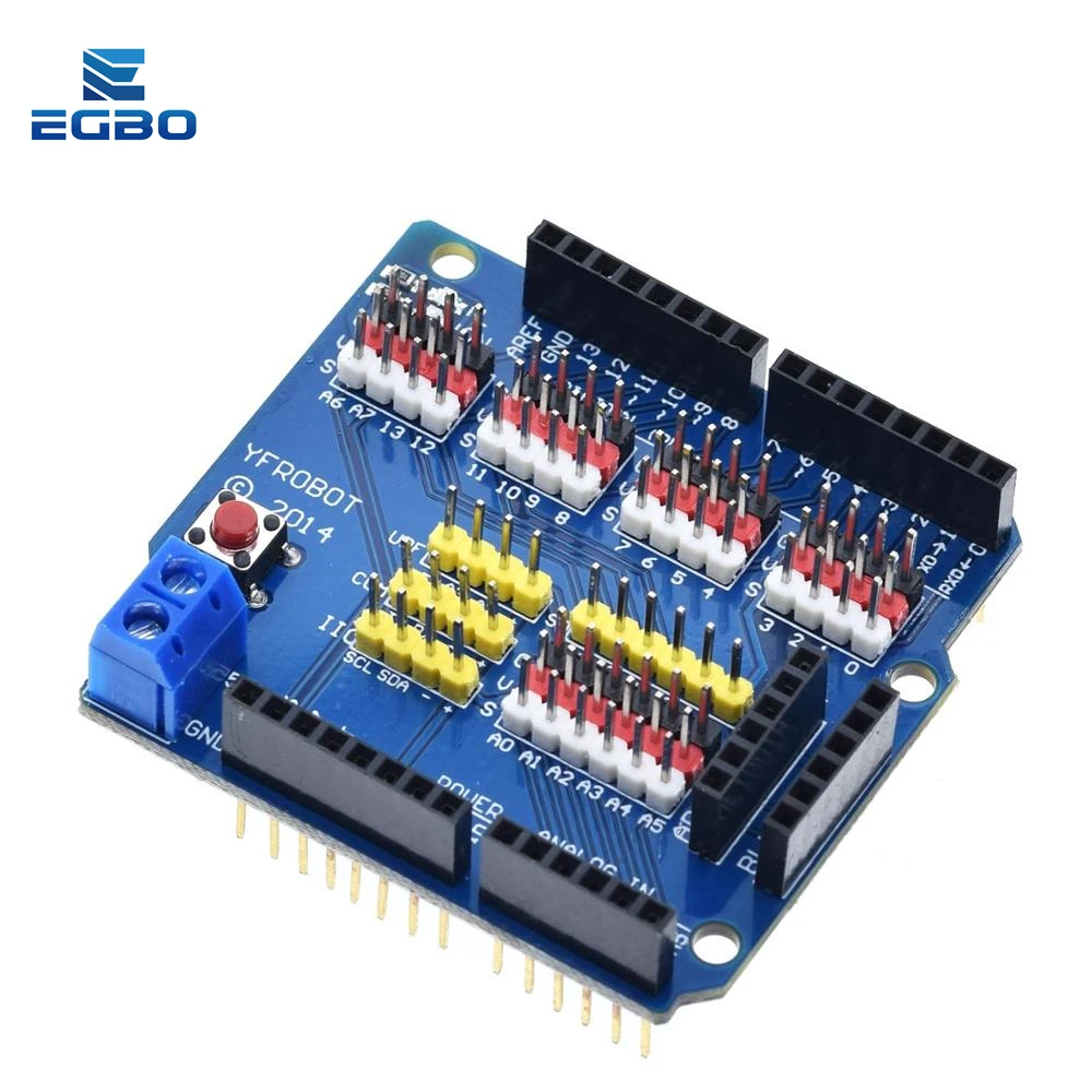 Плата расширения EGBO V5 щит датчика для Arduino UNO R3 V5.0 электронный модуль плата 1 шт. |