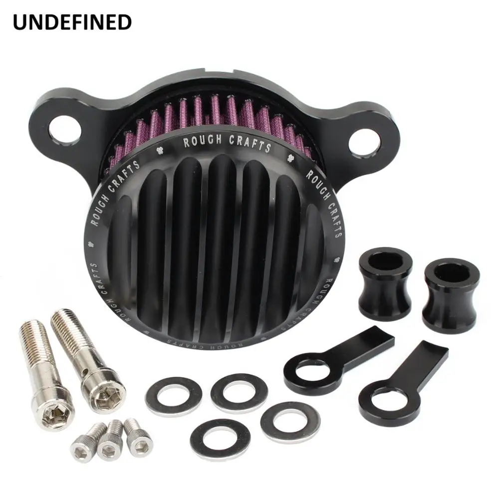 

Black Motorcycle Air Filter Intake Aluminum Air Cleaner Filters System For Harley Sportster XL Iron 883 XL1200 48 72 2004-2014