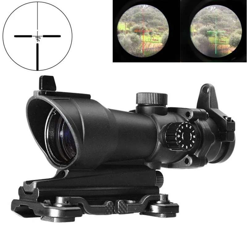 Прицел охотничий оптический прицел с красной точкой ACOG 4X32 для пневматического