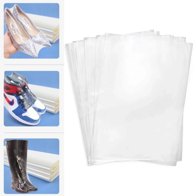 20/10Pcs PVC Heat Shrink Film Wrap Storage Bag Retail Seal Packing Bag Clear Plastic Polybag Gift Cosmetics Packaging Pouch
