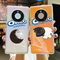 milk chocolate biscuit phone case for huawei p20 30 pro lite psmart 2019 y5 6 7 honor 8 10 i lite mate 20lite
