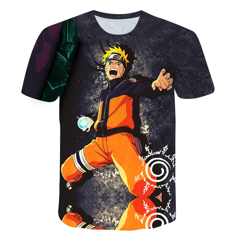 

Konoha T-Shirt 3D Print Boy T Shirts O Neck Summer Short Sleeve Japanese Anime Harajuku Street Fashion Shirt Children Clothes