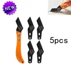 Новинка, 1 набор, 5 шт., инструмент для удаления зазора в плитке, инструмент для удаления зазора, лезвие, крючок для стен, пол, клей для швов, цемент, красота, швейный нож, цанговый инструмент
